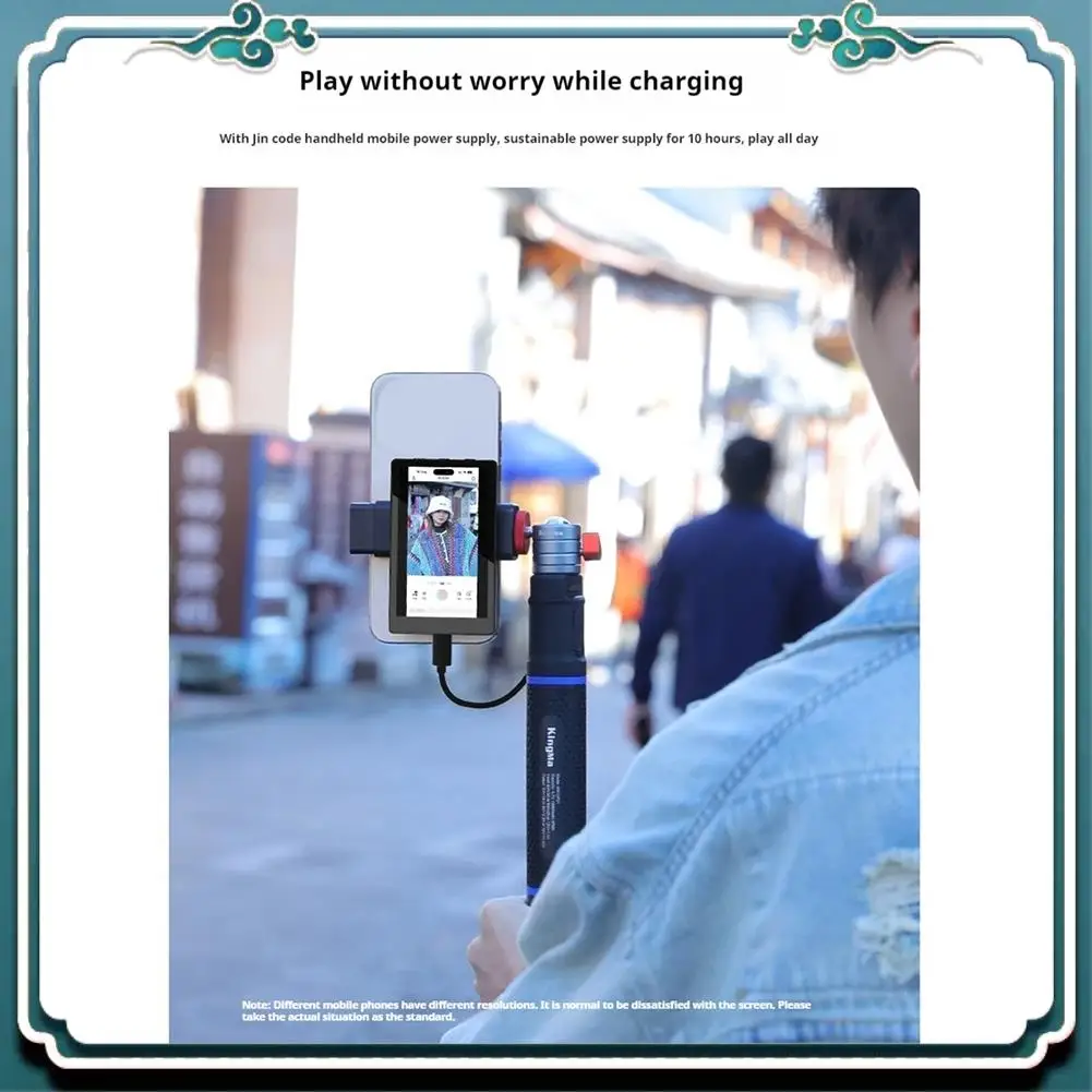 شاشة مراقبة سيلفي للهواتف الذكية سهلة الاستخدام، مغناطيسية باستخدام الكاميرا الخلفية للهاتف لمدونة الفيديو السيلفي والبث المباشر لهاتف Android Iphone #4