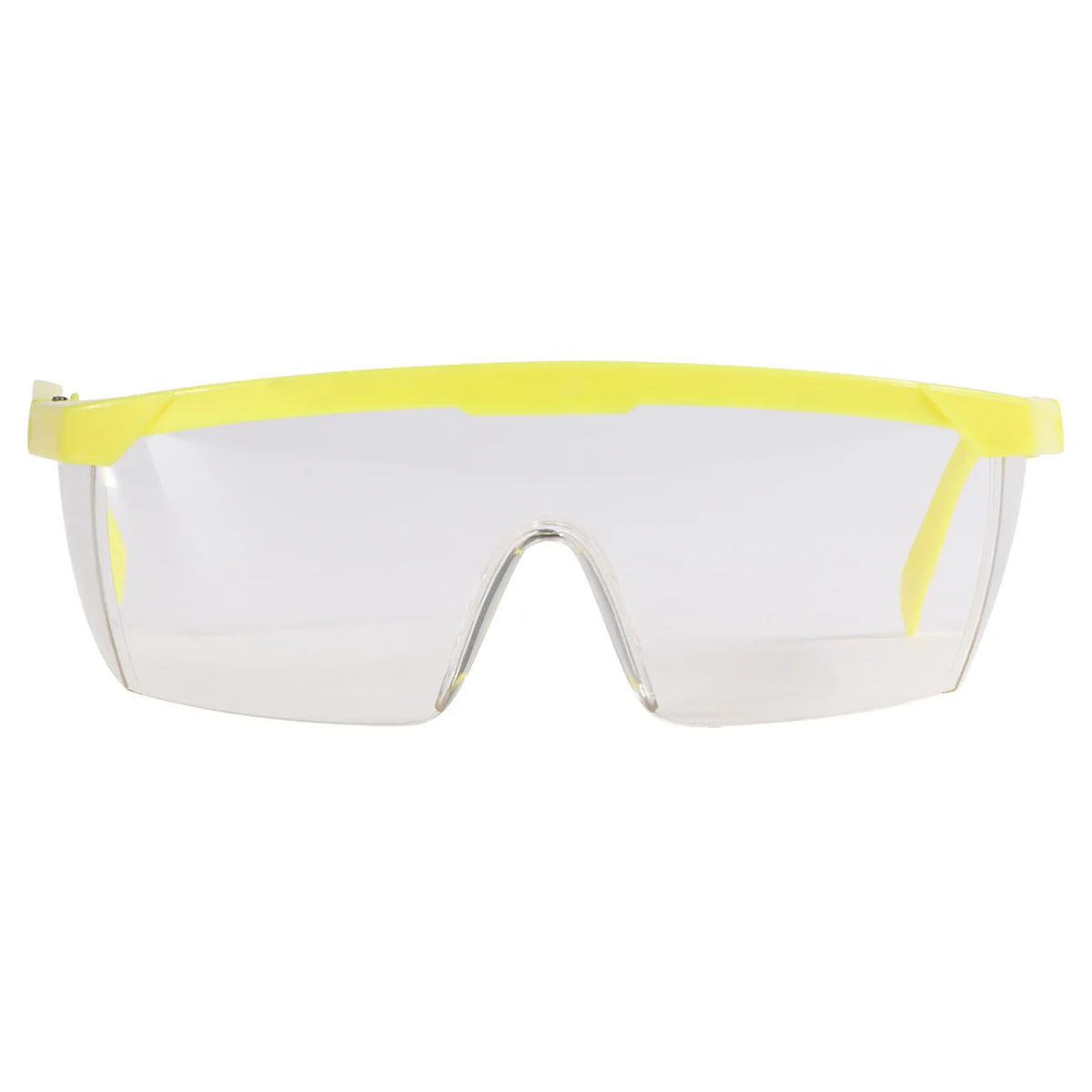 

Pc Safety Glasses Yellow Frame White Lens Uv Protection Impact Resistant Motorcycle Goggles Dust Wind Proof Riding Cycling Eye