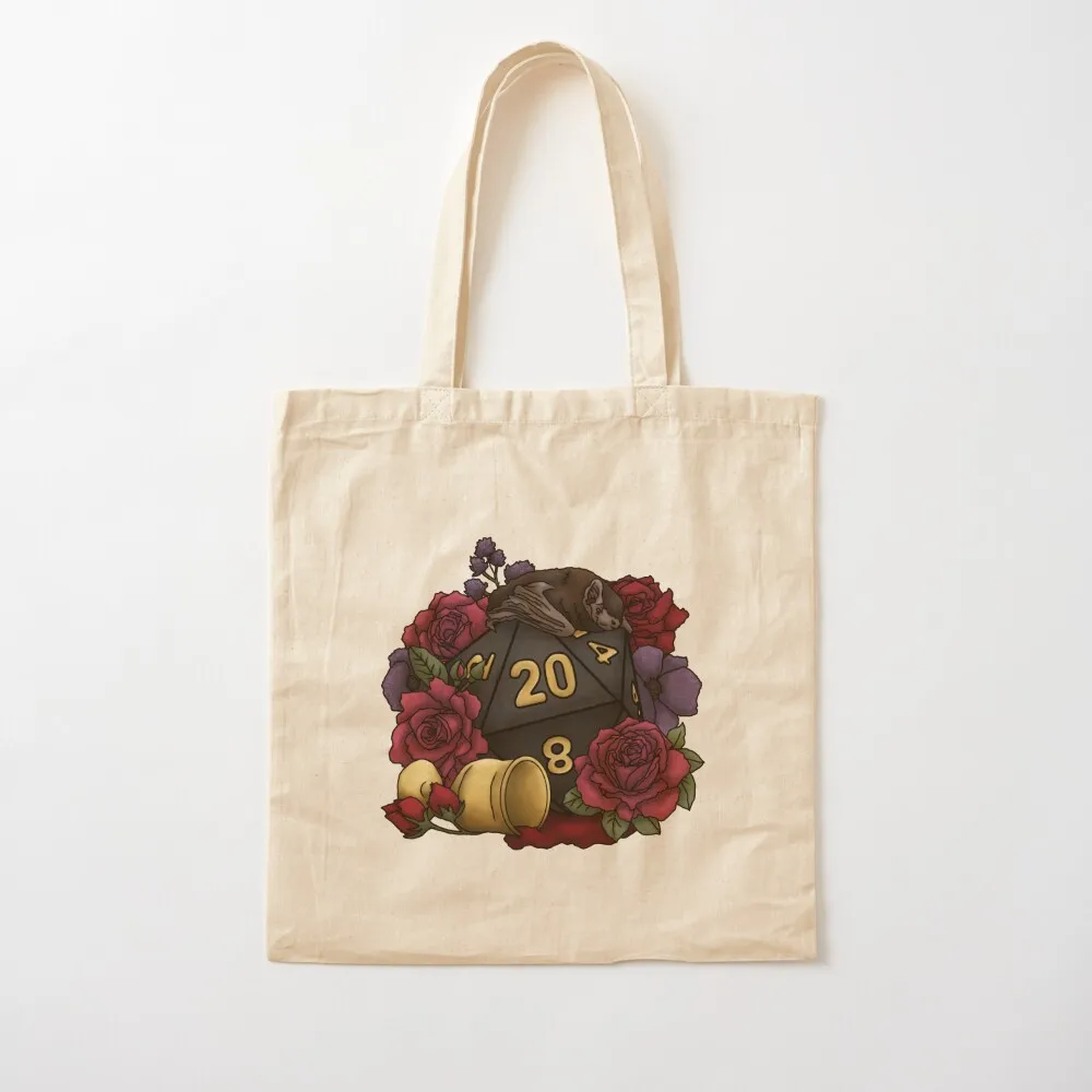 

Vampire D20 Tabletop RPG Gaming Dice Tote Bag bags woman 2025 tote bags men tote bag custom Canvas Bag