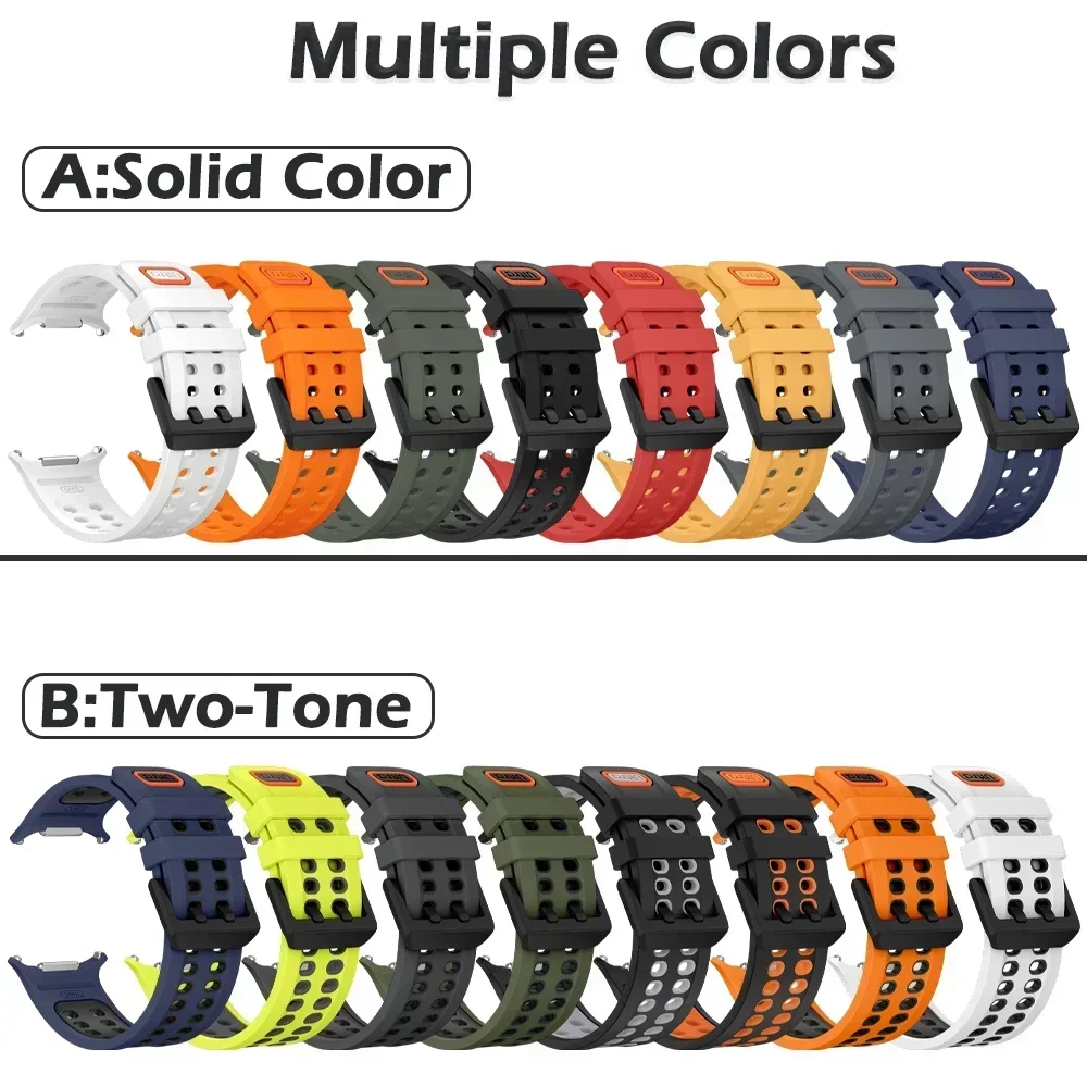 Official Style Silicone Watch Band for Samsung Galaxy Watch Ultra 2 1 Hollow Breathable Silicone Strap for Galaxy Watch Ultra 2