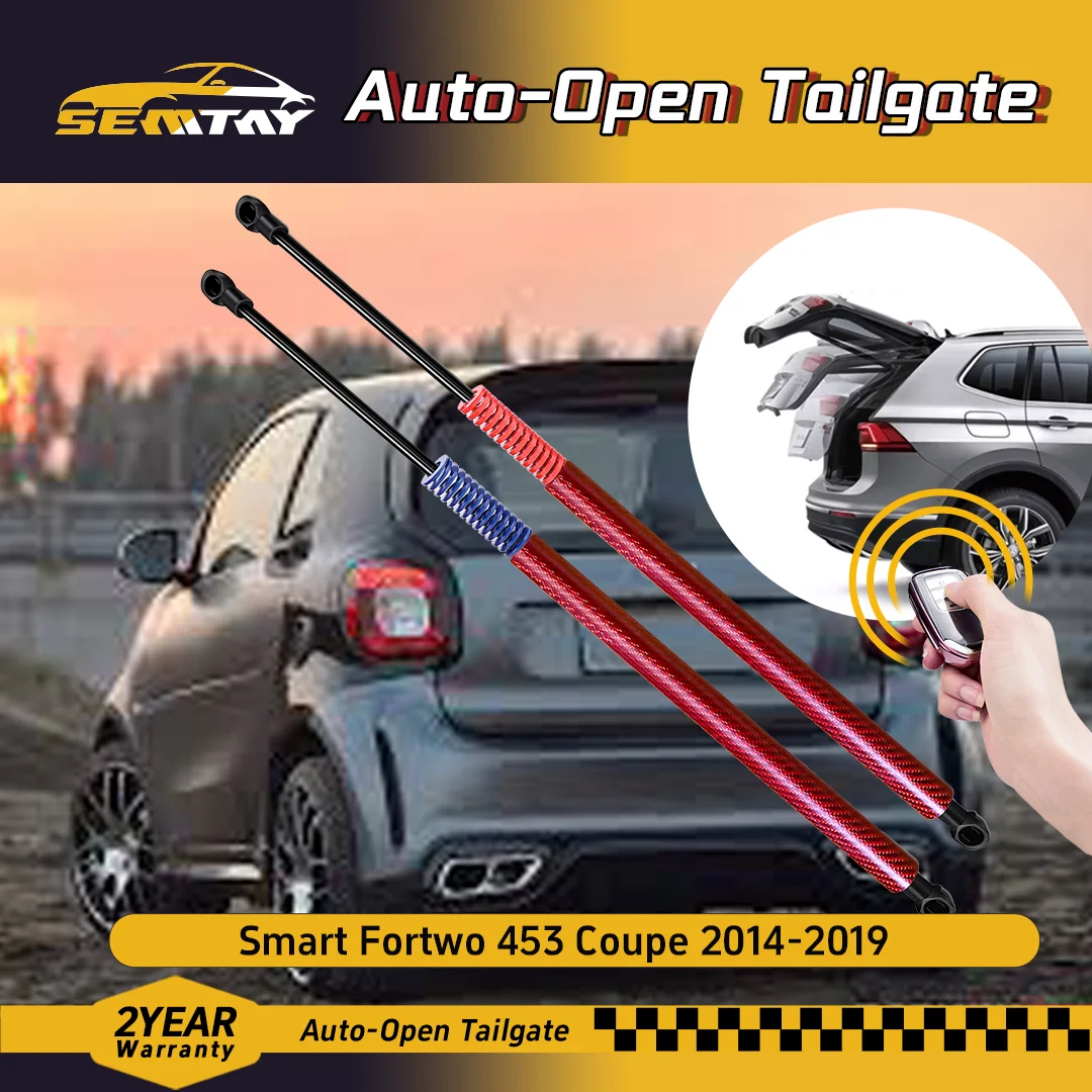 

SEMTAY автоматические подъемные стойки багажника с пружиной для Smart Fortwo 453 Coupe 2014-2019, опорные опоры для задней двери багажника