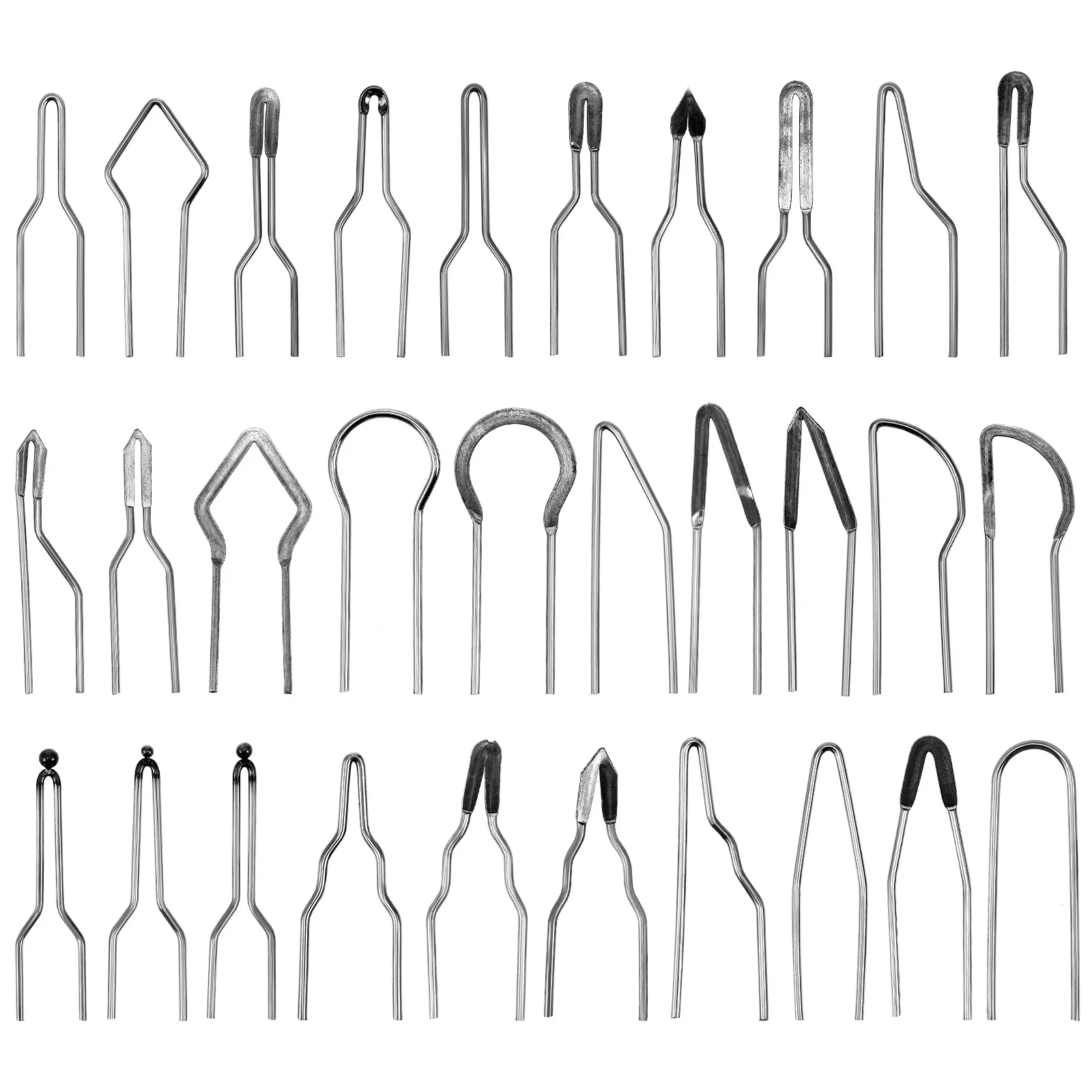 

30pcs Electric Soldering Pen Tips Shaped Chrome-Nickel Wire Wood Burning Craft Pyrography Tool Accessories Kit