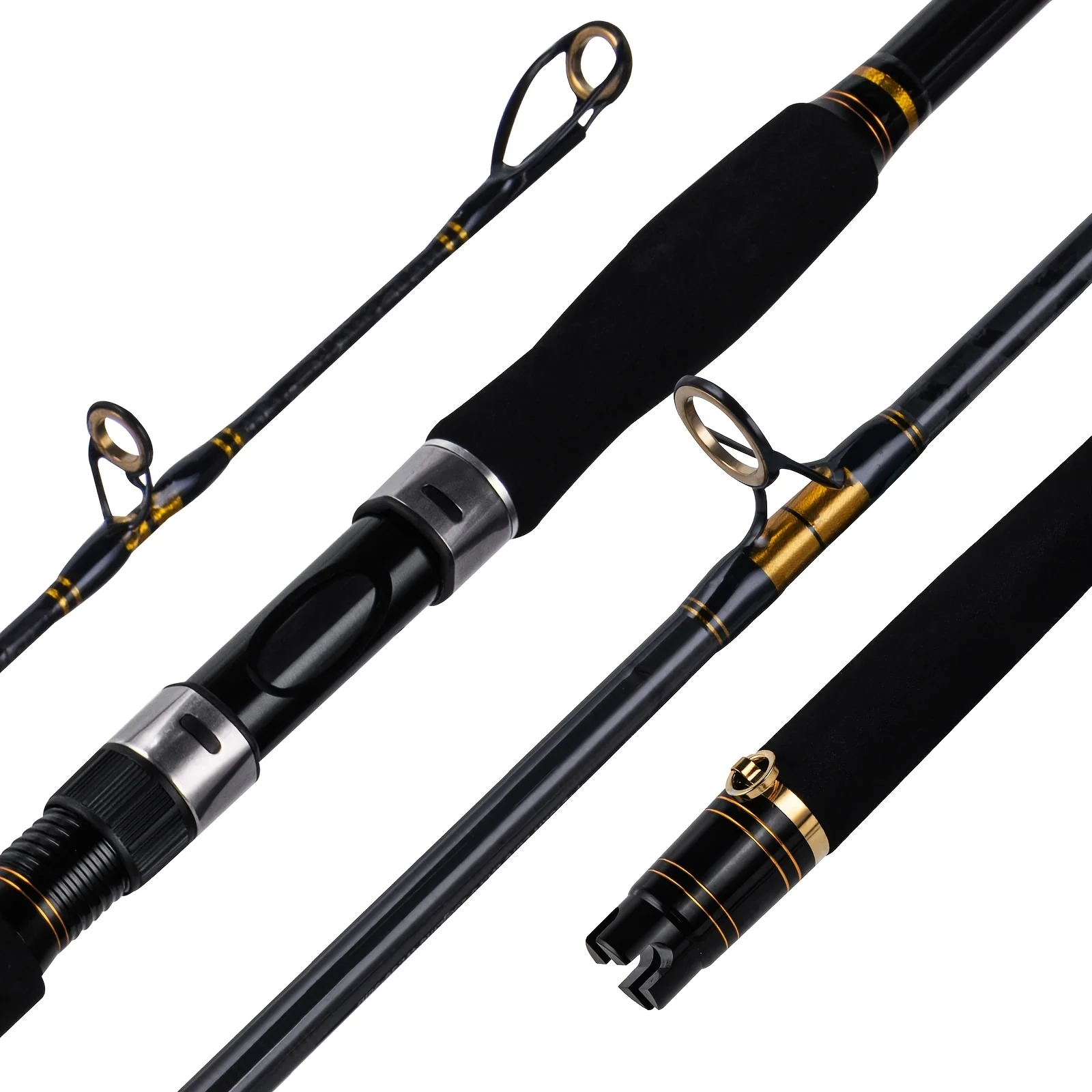 

Goture Heavy Duty Boat Carbon Spinning Fishing Rod 2.1m Jigging Trolling ，Stainless Steel Guide With Sic Inserts Sea Rod