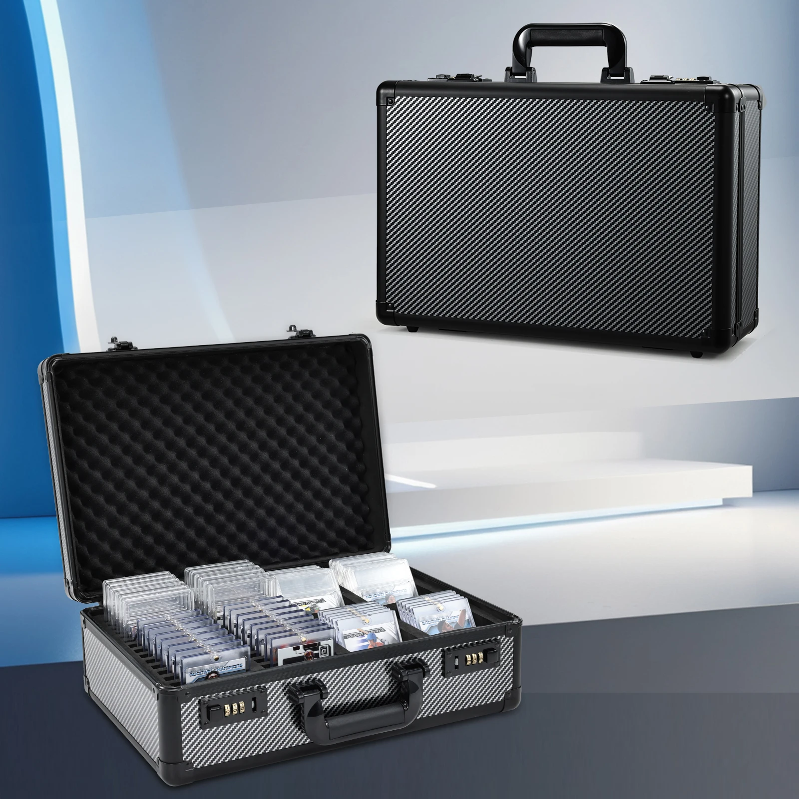 

Футляр для карточек с градуировкой, ящик для хранения карточек, чехлы для карточек с верхней загрузкой для спортивных карточек, плитовый футляр для хранения выпускных бейсбольных карточек