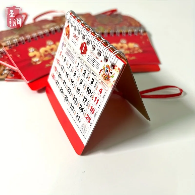 2026 تقويم صغير 3 قطع، هدية لطيفة لعيد الميلاد والهالوين للعام الجديد، مخطط سطح المكتب المحمول مع تصميم العطلة للمكتب المنزلي #4