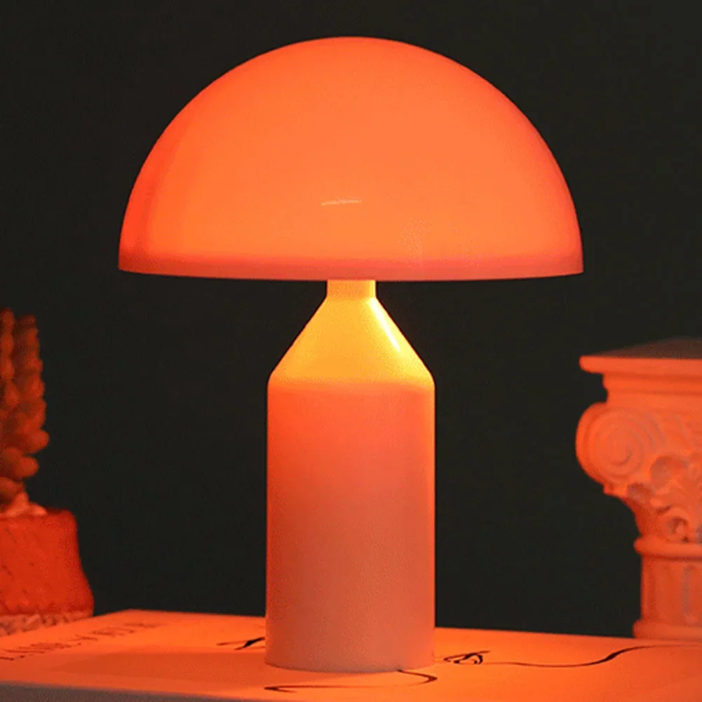 Mushroom Dimmable Lamp Brightness Adjustable Pat Light Color Changing Minimalist Battery Operated Bright Bedroom Bedside Decor