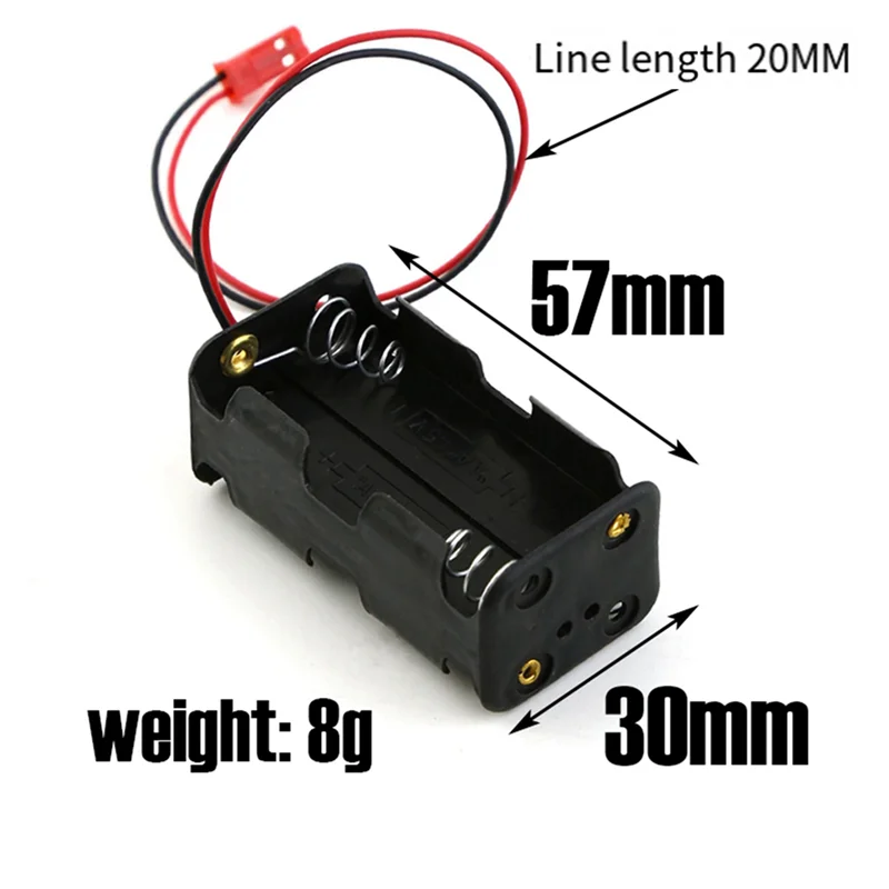 ABZZ-16Pack 6v 4xaa bateria recipiente caso titular pacote caixa jst plug receptor para hsp redcat 1/8 1/10 rc nitro power carro caminhão