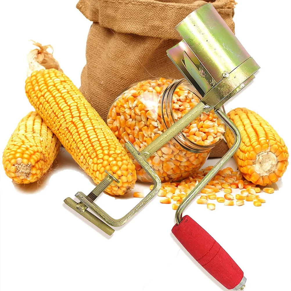 1Pc Practical Iron Household Small Hand Corn Sheller Hand Corn Thresher Manual Corn Sheller Hand-Operated Corn Thresher