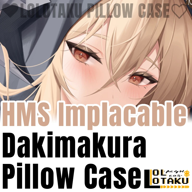 HMS Implacable Dakimakura Azur Lane Pillowcase Hugging Full Body Pillow Case Cushion Cover Home Bedding Decor Otaku Xmas BLT