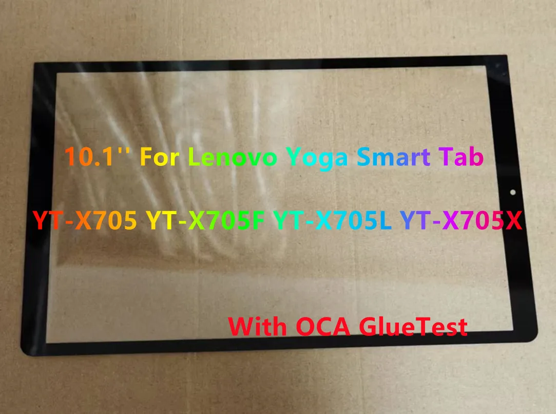 Original 10.1'' For Lenovo Yoga Smart Tab YT-X705 YT-X705F YT-X705L YT-X705X Touch Screen Panel Front Outer LCD Glass With OCA