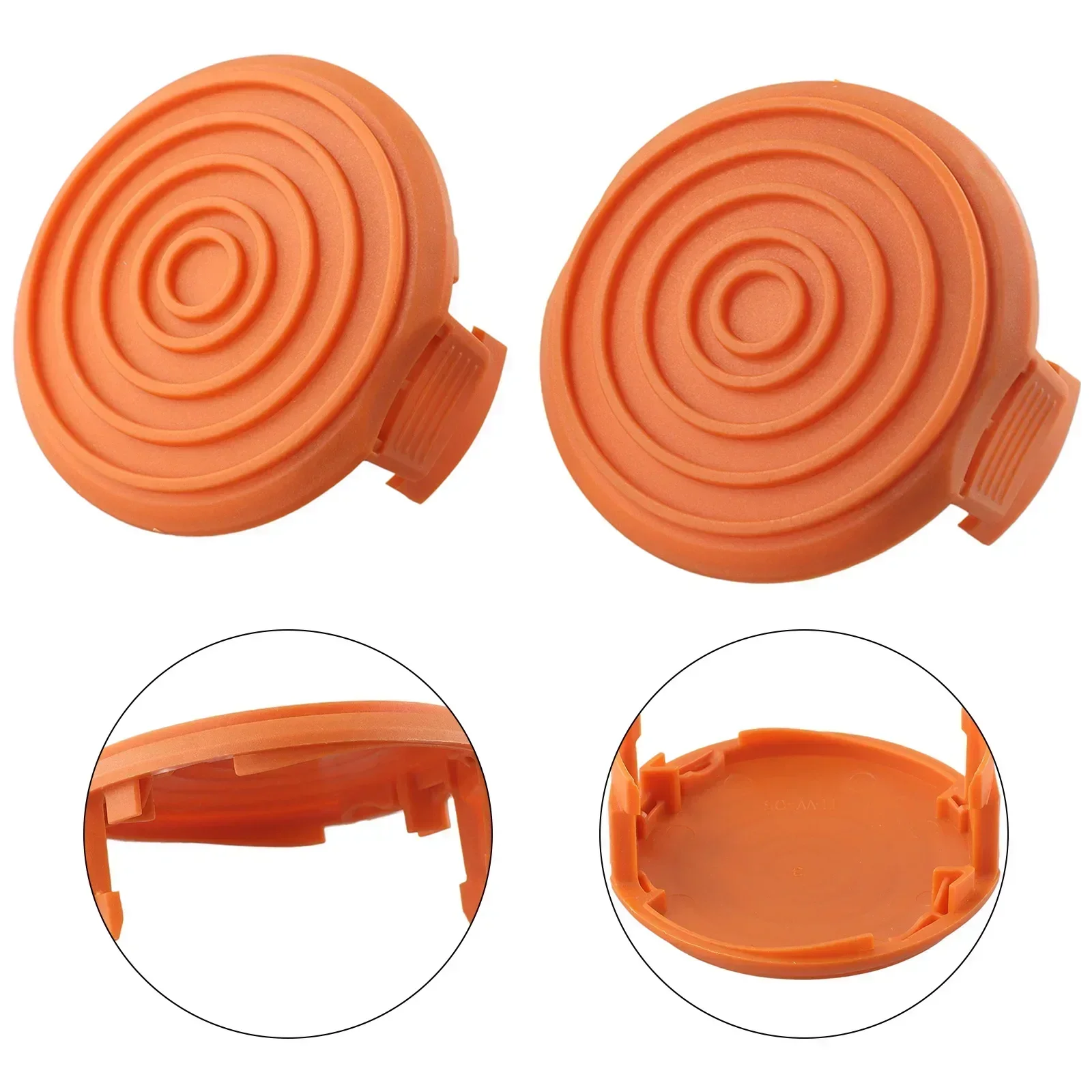 Accessories Trimmer Spool Cap Accessory Element 2PCS Attachment Cover For WORX WA0216 Parts Replacement Supply