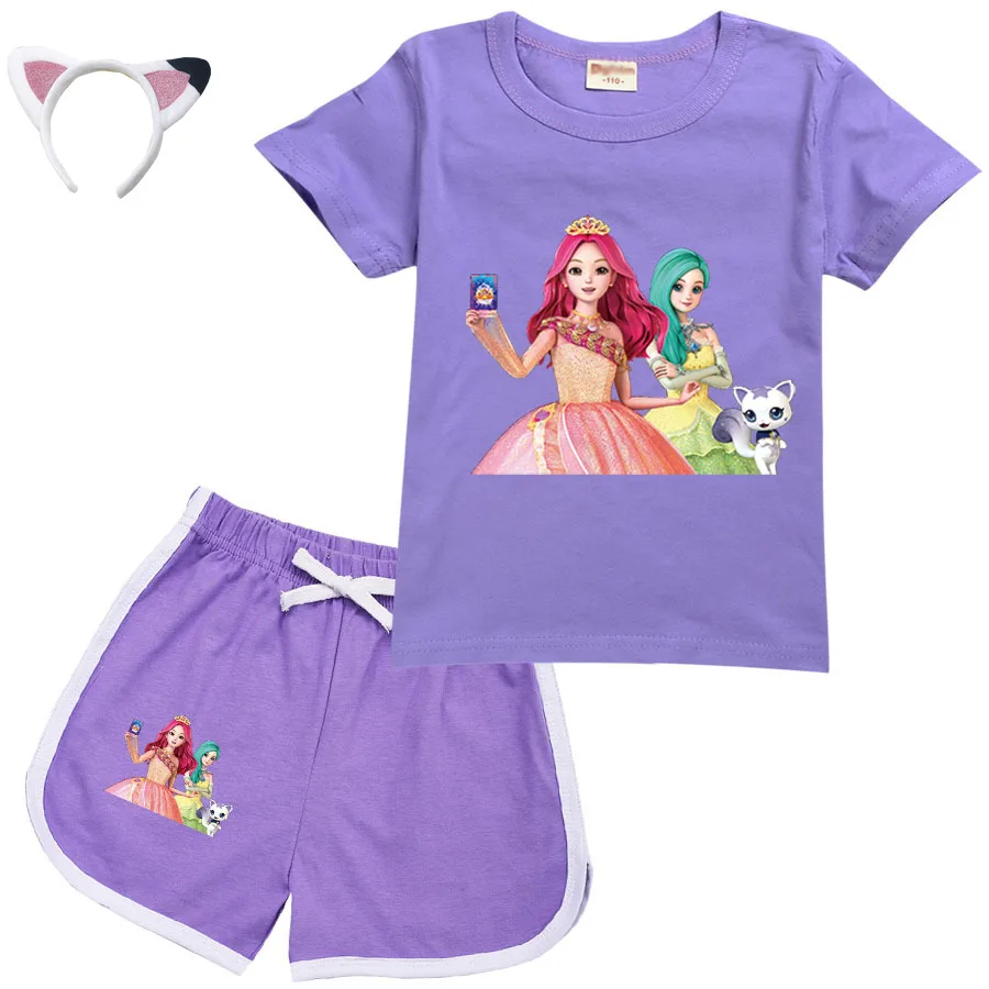 2023 Summer Kids Secret Jouju Clothing Sets Baby Girls Cotton Short Sleeve T-shirt + Shorts 2Pcs Suit Toddler Boys Sports Set