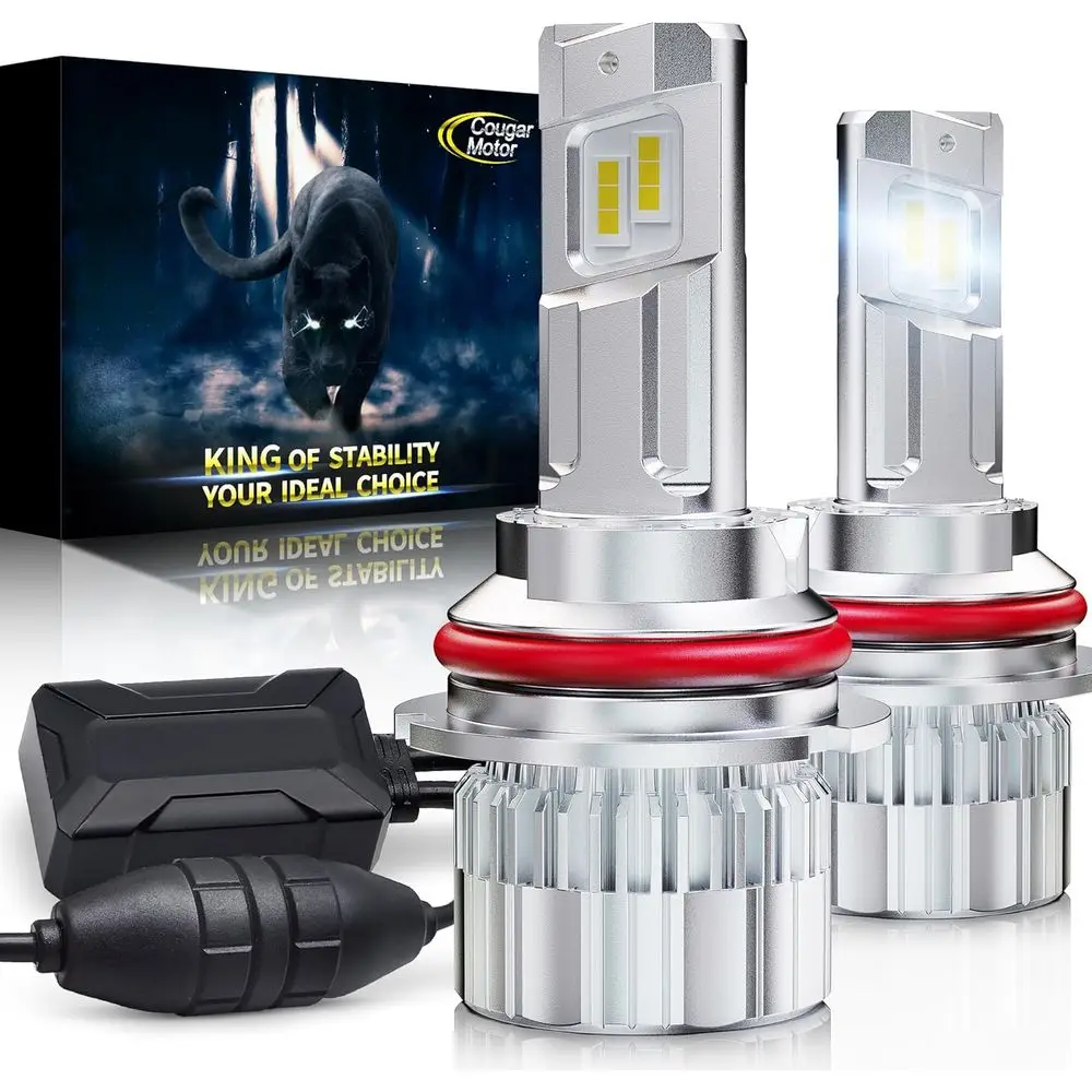 

9007 Bulb, 9007/HB5 og Bulbs 6500K Cool White with Cooling an O-Road Use or og Lights 68000LM, Plug N Play, Pack o 2