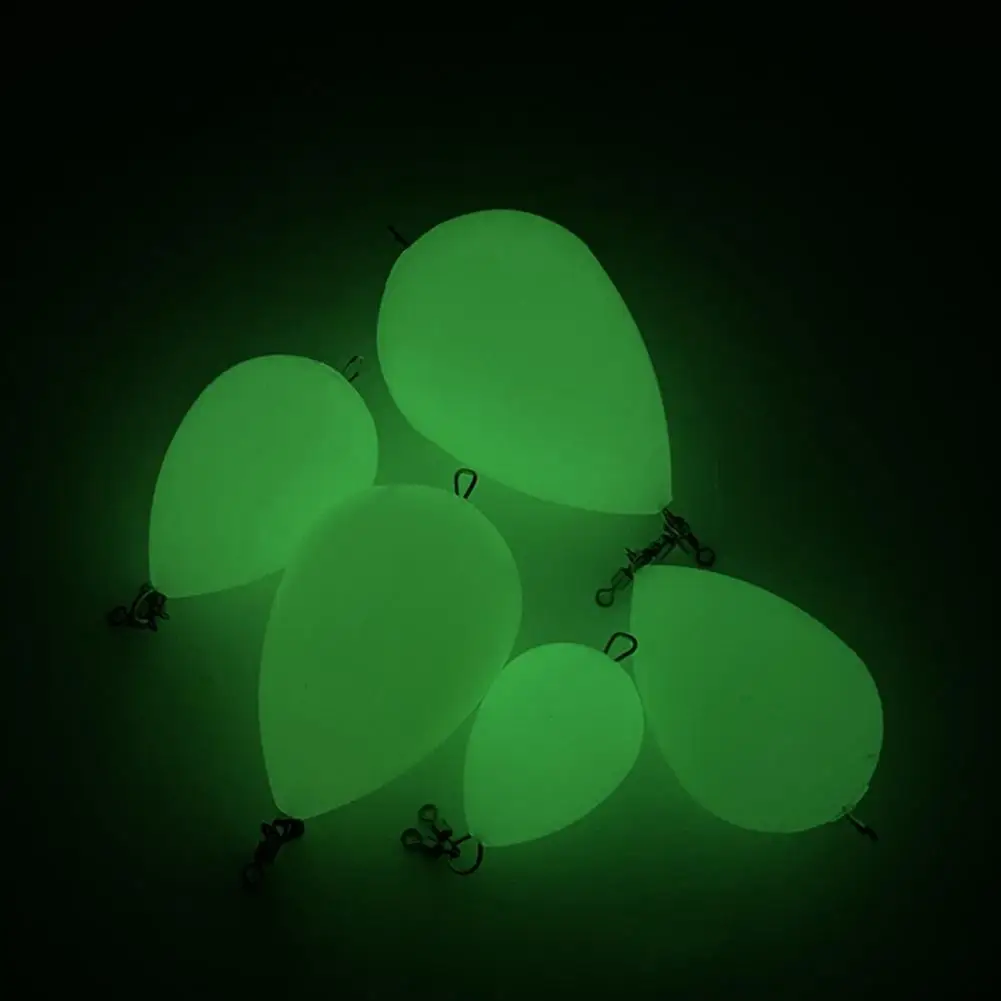 Luminous Egg Float Night Fishing Long-Distance Casting Rotating Fishing Float Bobber Bait Accessories Luminous Buoy Dobbers