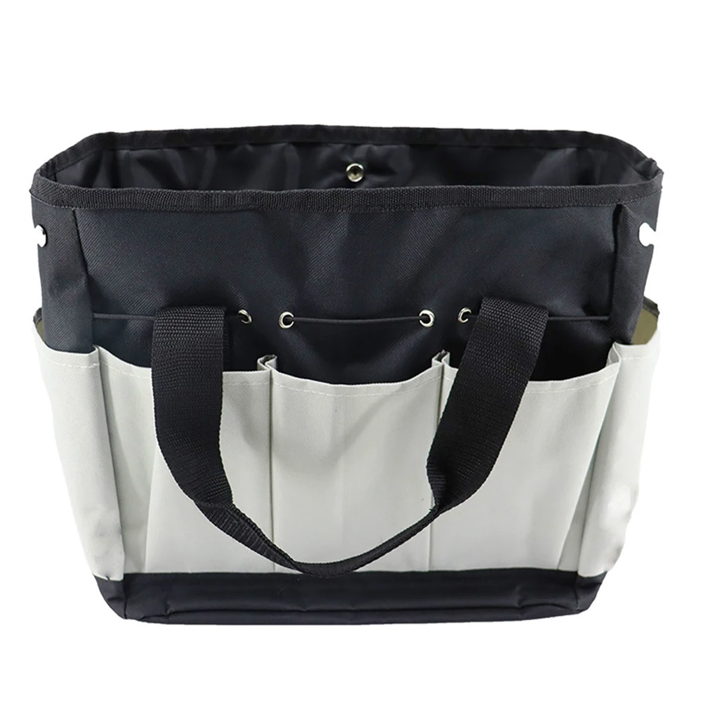 Perfetto per il giardinaggio Borsa portaoggetti da giardino Stoccaggio multiuso 34W X 17D X 30H Cm Panno Oxford 600D Ampio spazio di archiviazione