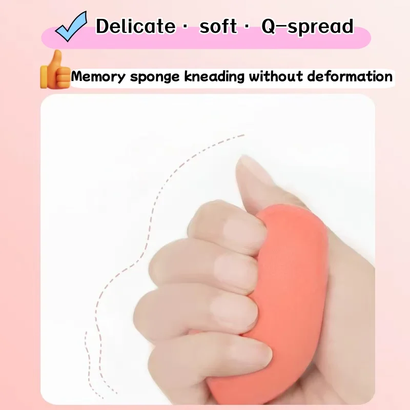 Esponja cosmética para maquillaje, base en polvo, esponja de maquillaje profesional para mujeres, herramientas de maquillaje, accesorios cosméticos, 1 Uds.