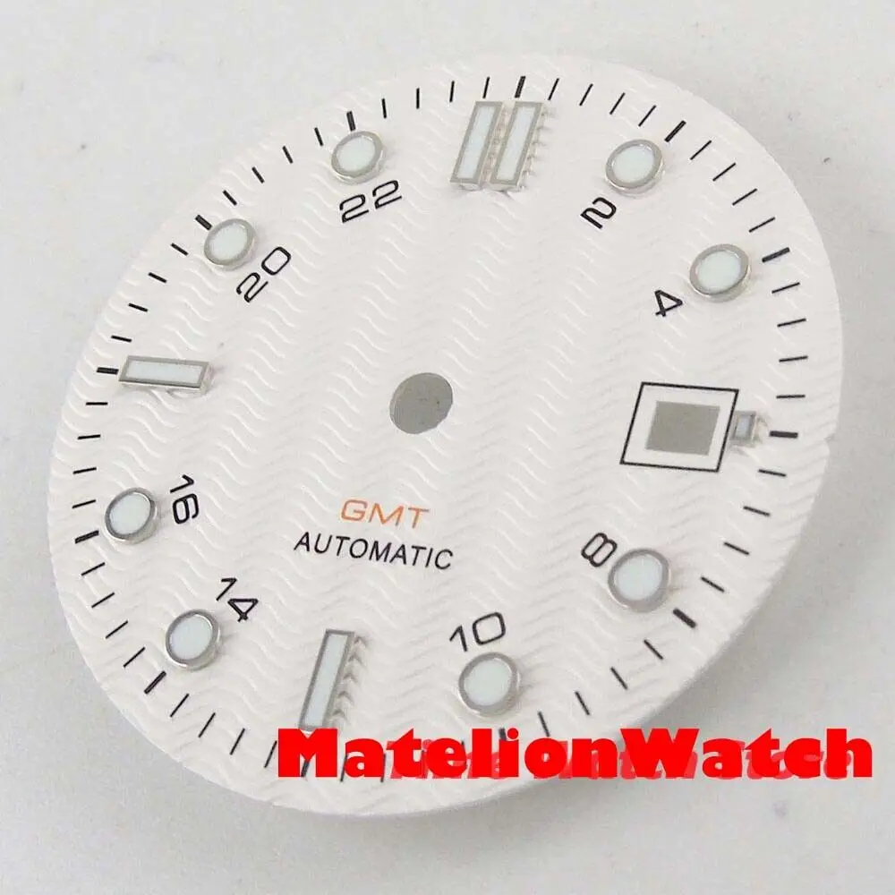 Циферблат часов 31 мм, дата, подходит для ETA 2824 Miyota 8215 Mingzhu 2813 3804, черный/белый/синий