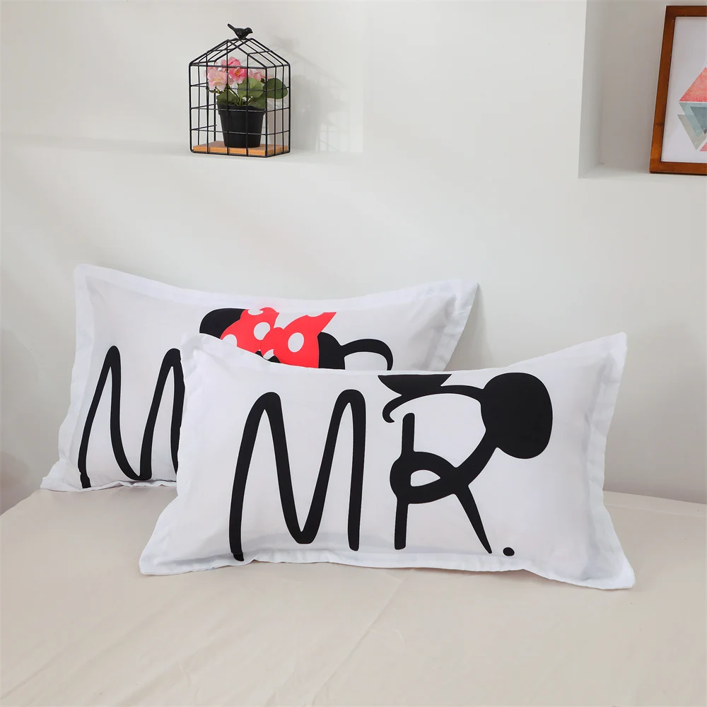 Imagem -04 - Disney Mickey Jogo de Cama Mickey Mouse Bonito Capa Edredão Fronhas Duplo Gêmeo Completa Rainha Rei Criança Crianças Roupas