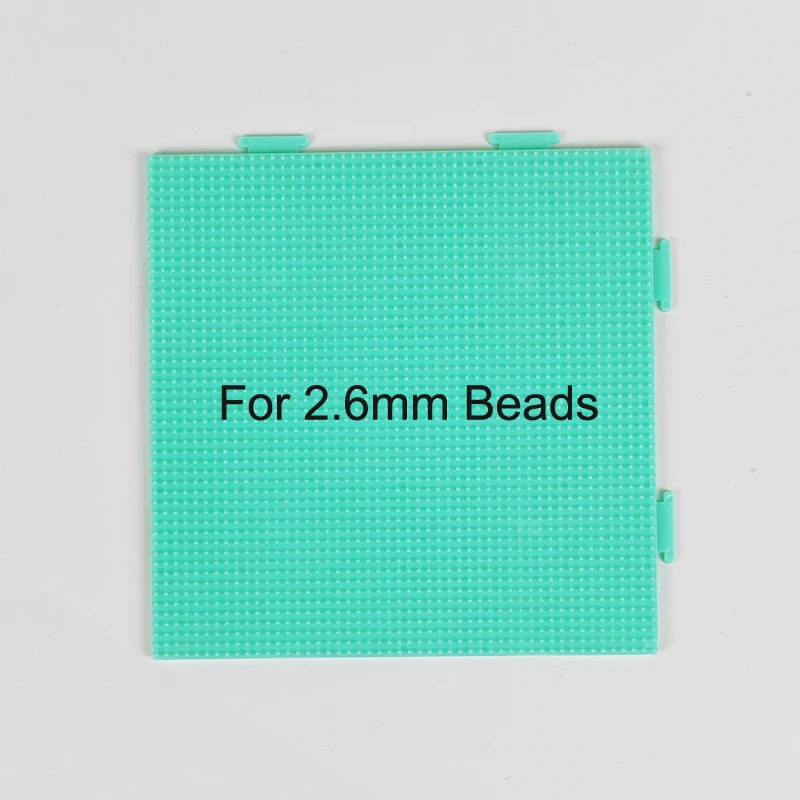 Yant Jouet 2,6 mm Hama-Perlen, buntes Stecktafel, Weiß, Schwarz, Rosa, Grün, Blau, Vorlagenbrett, kreisförmig, quadratisch, DIY-Figurenmaterial – Detail 6