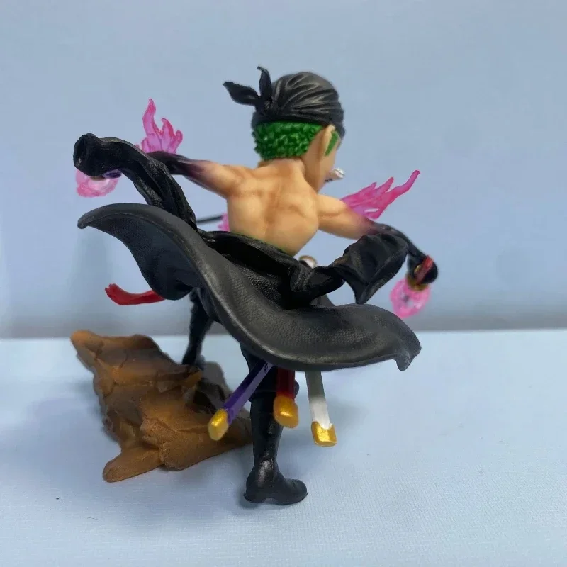 Figuras de acción de One Piece de 8CM, Asura Roronoa Zoro, estatua de dibujos animados, modelo coleccionable, adornos, decoración, regalos para niños