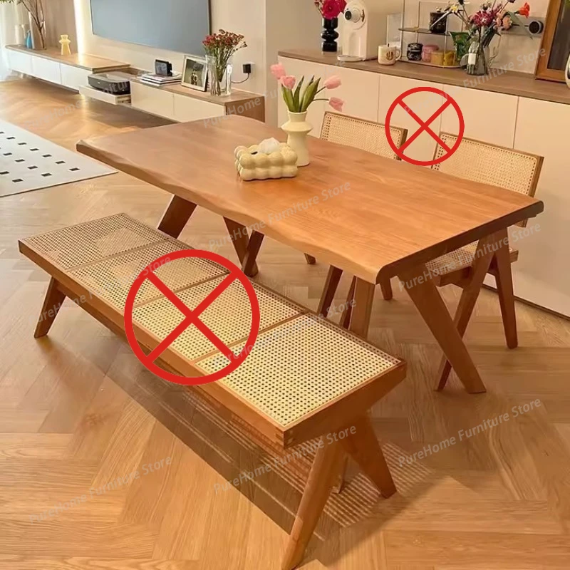 

Nordic Restaurant Dining Table Multi-person Rectangular Large Board Tea Table Workbench Home Furniture Tavolo Da Pranzo XY40CZ