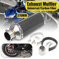 51mm Universal Motorcycle Scooter ATV Exhaust Muffler Pipe Carbon Fiber Exhaust Tip For Honda For Yamaha For Suzuki For Kawasaki