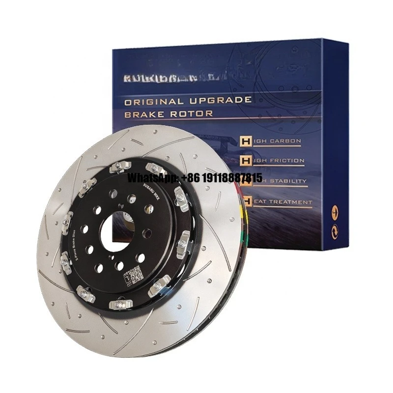 

HIGHCRBN 345*30mm 2-piece Brake Disc Floating Front for Volkswagen Golf 5(R32) OE#1K0615301M;1K0615301AR