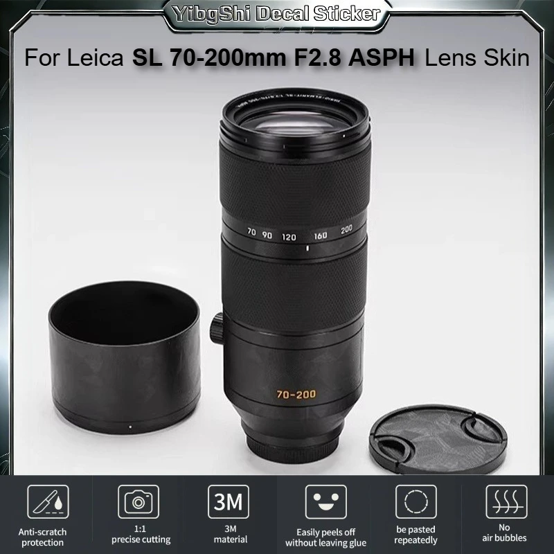 ライカ-sl-70-200mm-f28-レンズステッカービニールラップフィルム-sl-70-200-f28-asph-レンズボディ保護ステッカープロテクターコート