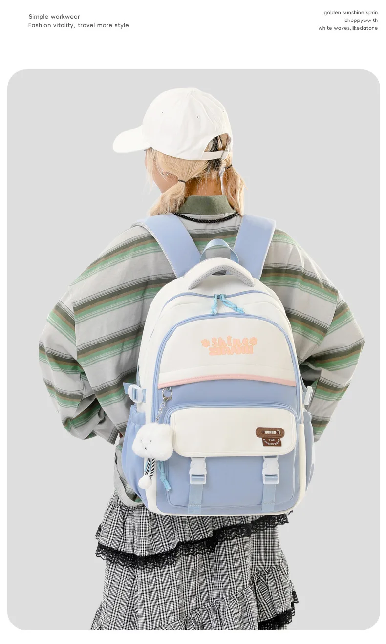 

Школьный рюкзак для подростков, мальчиков и девочек, рюкзак для детей, сумка для учащихся начальной и средней школы для детей 6–12 лет