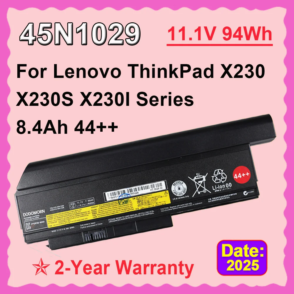 

Аккумулятор для ноутбука DODOMORN 8400 мАч для Lenovo ThinkPad X230 X230S X230I 45N1029 45N1028 45N1025 45N1024 45N1021 45N1020 11.1V 44++