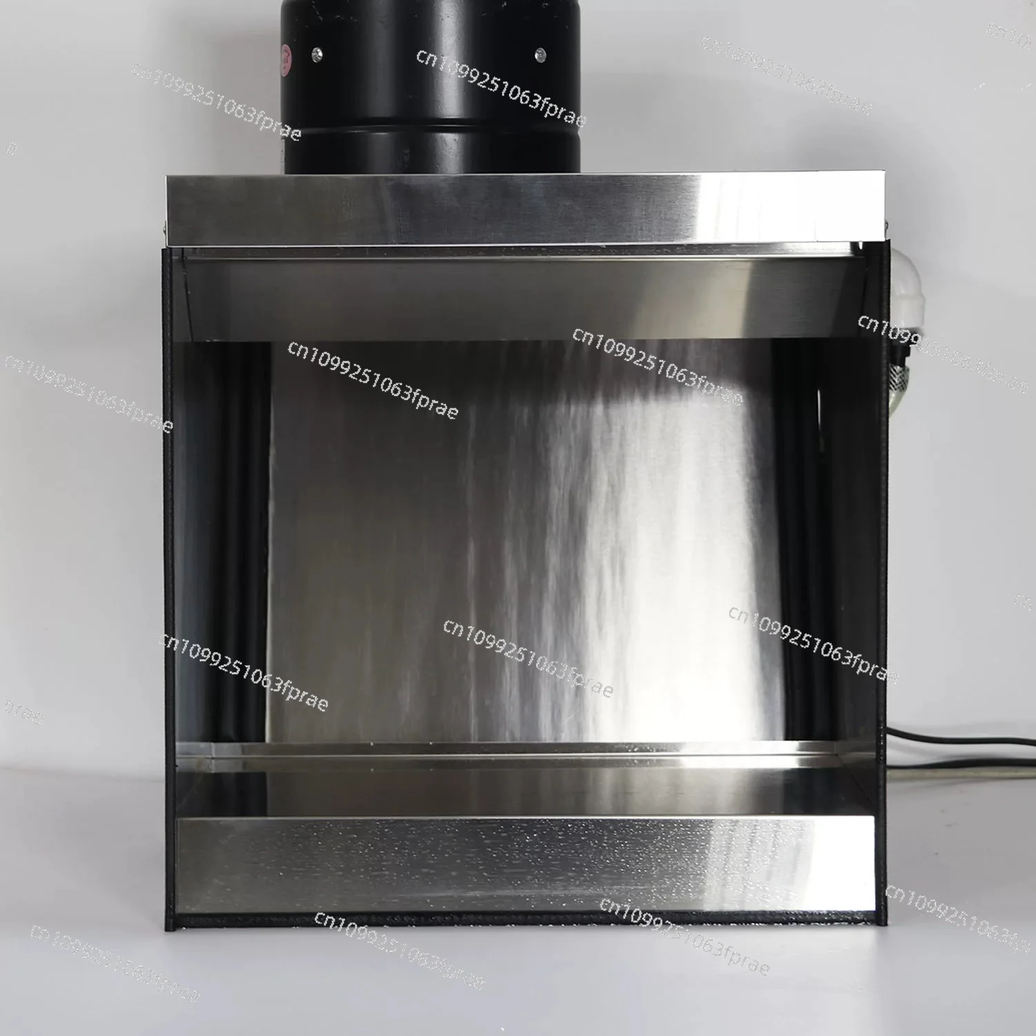 Water curtain box model spray paint up to color civil stainless steel ventilation ceramic spray glaze water curtain cabinet