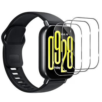 3pcs מסך מגן זכוכית מחוסמת עבור Redmi watch 5 Active, Lite,פעיל/לייט מגן סרט אנטי שריטה ברור HD 2.5D 9h סרטי פרימיום