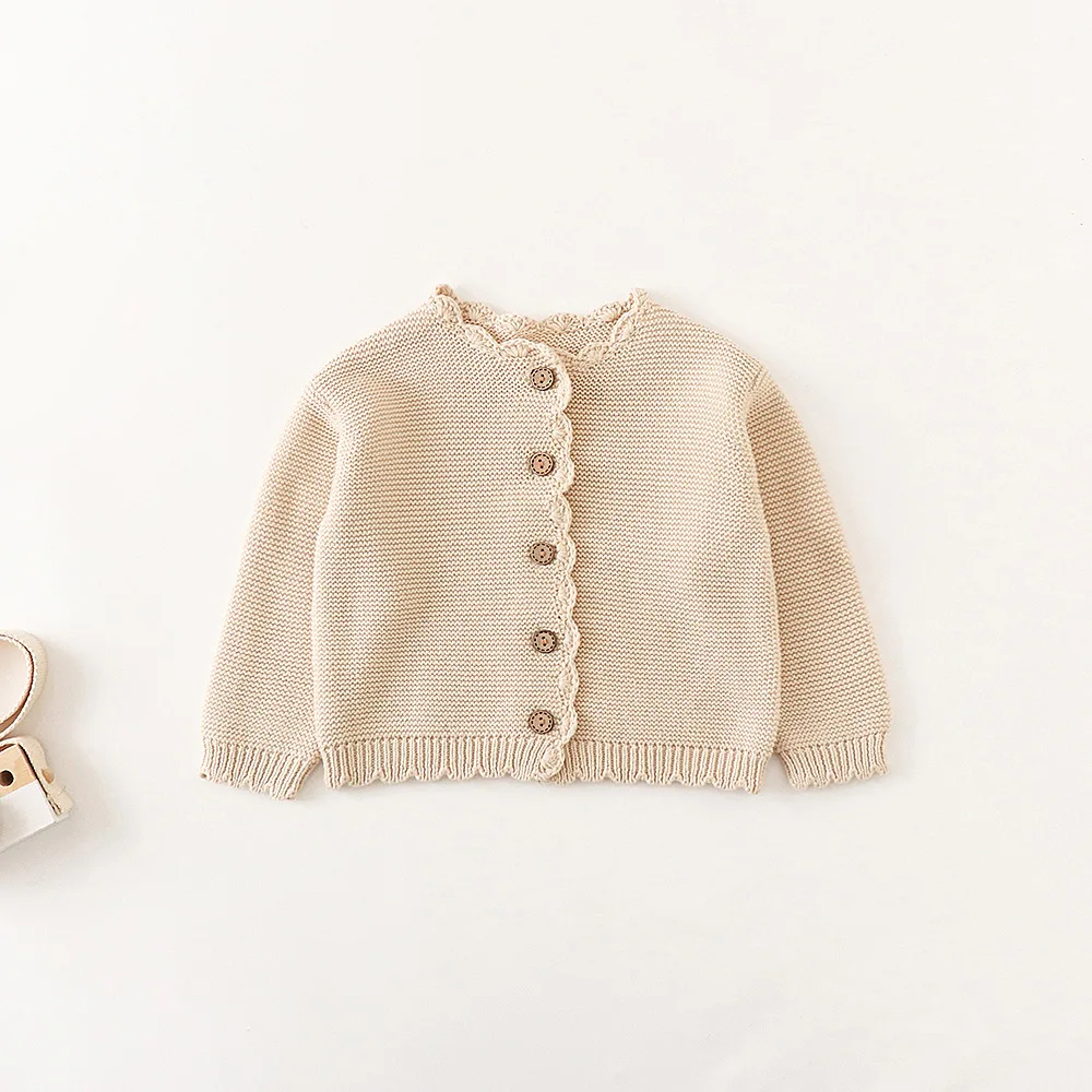 Pull à manches longues pour bébés, manteau pour garçons et filles, cardigan à col rond, veste pour tout-petits, vêtements solides et polyvalents, automne, nouveau, 2024