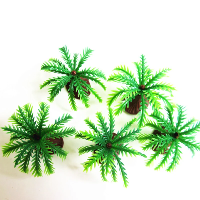 50Pcs Simulation Miniature Shrubs Grass Model With Base For DIY Making Garden/Sand Table Scene Layout Materials Diorama Kits