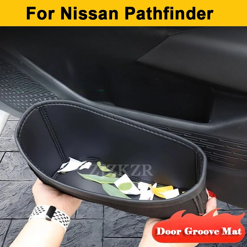 

For Nissan Pathfinder 2021-2025 Car Door Slot Storage Box Door Tray Organizer Door Side Waterproof Umbrella Box Auto Accessories
