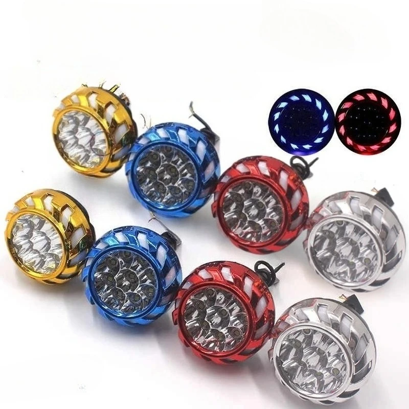 Motorrad Auto Rückspiegel LED Lichter Elektrische Fahrrad Blinker Bremslicht Scheinwerfer Strobe Licht