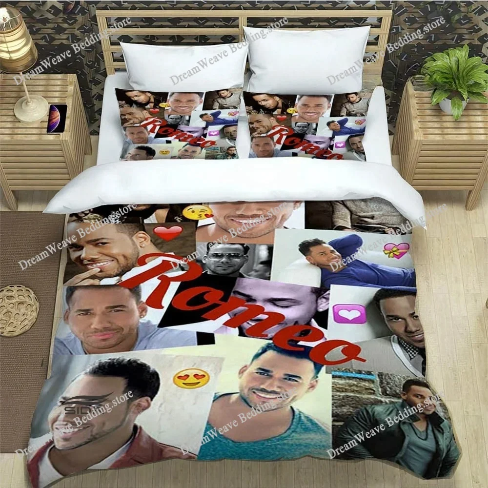 

Latin Singer Romeo Santos Bedding Set Duvet Cover 3d Bedding Fashion Design Decoration King Duvet Cover Set Double Bed Set
