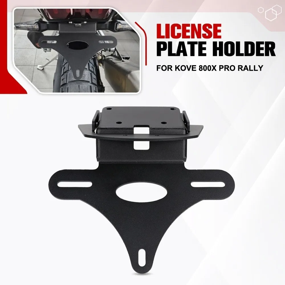 

FOR KOVE 800X Pro/800X Rally/800X Super Adventure 2024-2026 Motorcycle Accessories Led License Plate Holder Rear Tail Fender