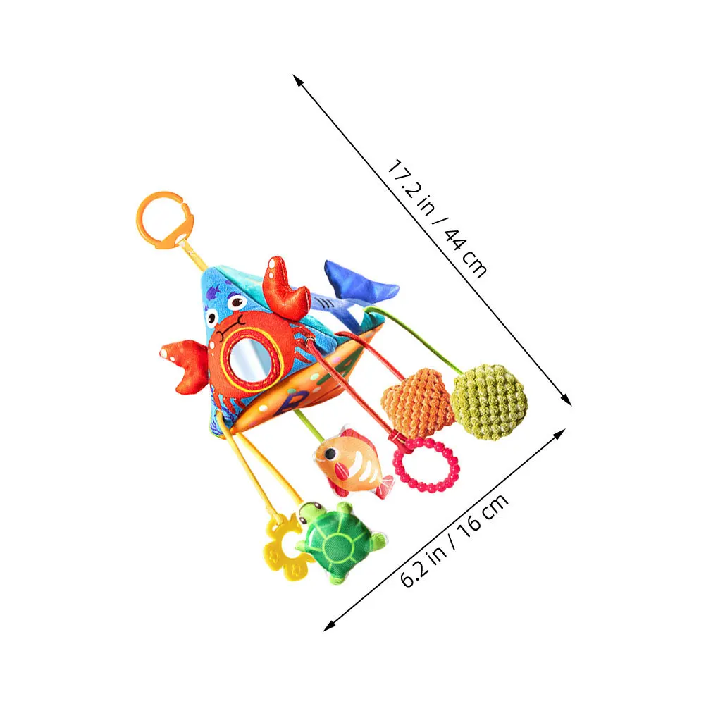 1 stücke Baby Krippe Marine Thema Kinderwagen Hängen Rassel Clip Sensorischen Wind Chime Neugeborenen Kleinkind Bett Auto Sitz Kinderwagen Zubehör