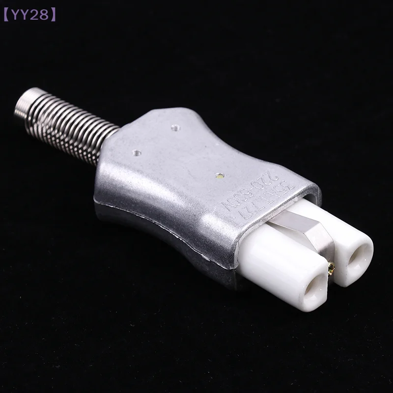 【YY28】New 6mm IEC C8 Ceramic Wiring Industry Socket Plug High Temperature Male Female Connector Electric Oven Power Outlet 35A