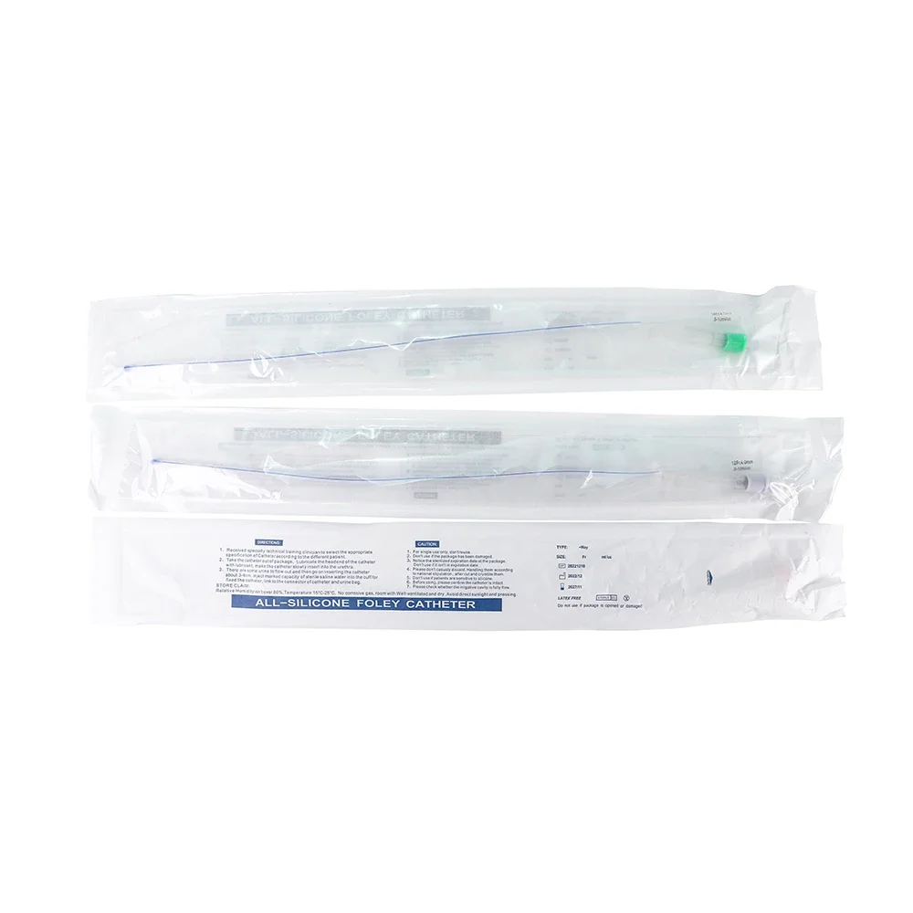 

2way Catheter Disposable Sterile 100% Silicone Coated Latex Foley Balloon Catheter Silicone Catheter