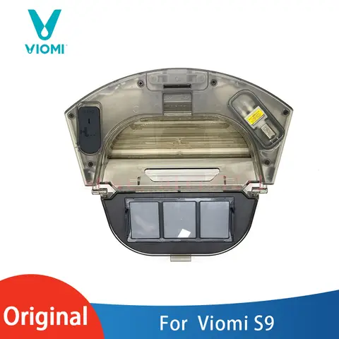 Viomi S9 로봇 진공 청소기 액세서리 부품 (Hepa 필터 포함) 용 먼지 상자 충전 도크가있는 기존 2 in 1 물 탱크