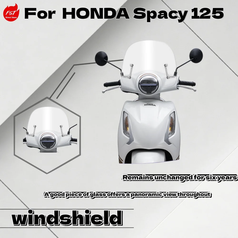 

For Honda Spacy 125 Modified Windshield Front Wind Deflector Rain Shield