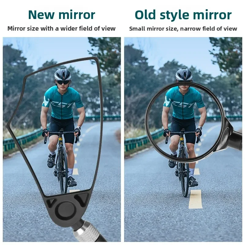

Универсальный 360° ° Регулируемое широкоугольное зеркало заднего вида HD для велосипеда, аксессуар для безопасности на руле