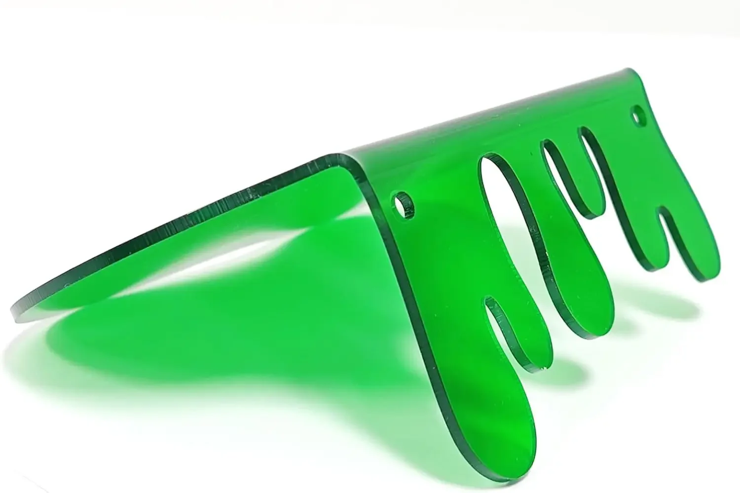 أرفف حائط صغيرة من الأكريليك مكونة من قطعتين - رف عائم مقاس 7 بوصات للجدار، وحواف عرض جدران المنزل للتخزين، وديكور الغرفة، والألبوم وغيرها