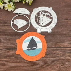 Ship round window Frame Metal Cutting Dies Stencils For DIY Scrapbooking Decorative Embossing Handcraft Template