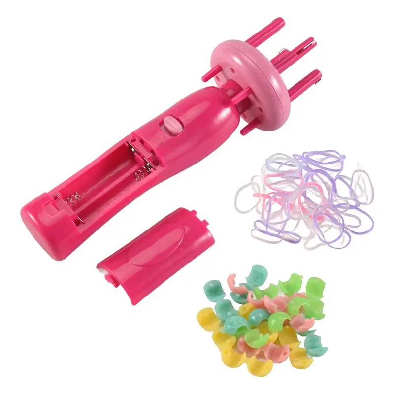 مصنع جديد إمرأة المحمولة الكهربائية التلقائي لتقوم بها بنفسك تصفيفة الشعر أداة جديلة آلة نسج الشعر الأسطوانة تويست تجديل جهاز عدة #5