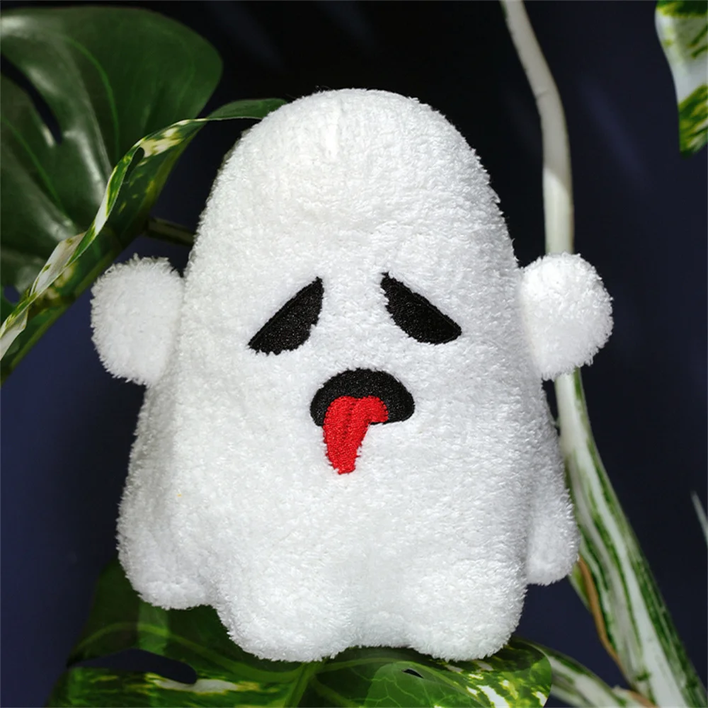 

20CM Halloween Elf Plush Toys Stuffed Cozy Cartoon Ghost Pumpkin Bat Throw Pillow Funny Kids Gift All Saints' Day Party Decor