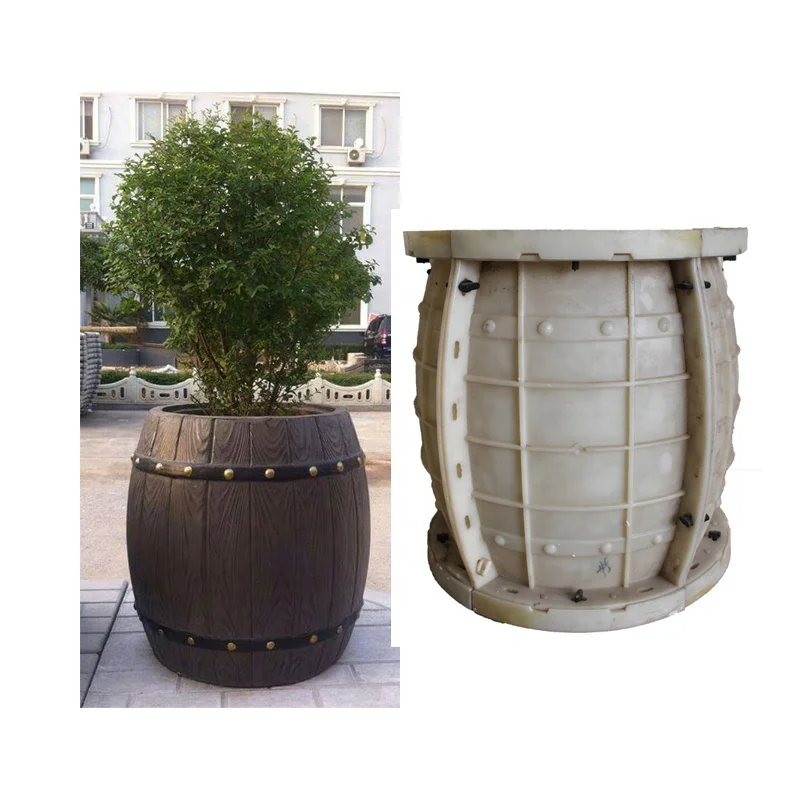 European plastic garden concrete flower pot molds for sale