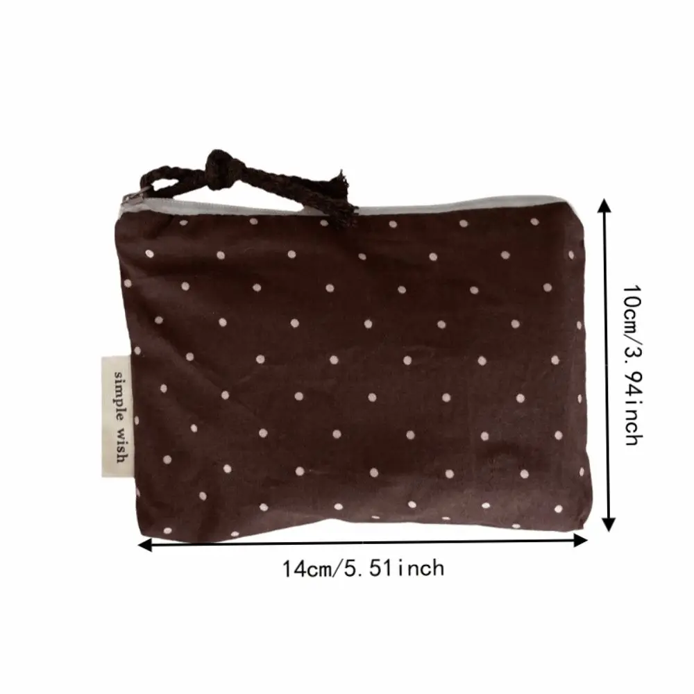 Storage Tools Plaid Striped Makeup Bag Portable Large Capacity Mini Cosmetic Pouch with Zipper Multi-functional Coin Purse Women